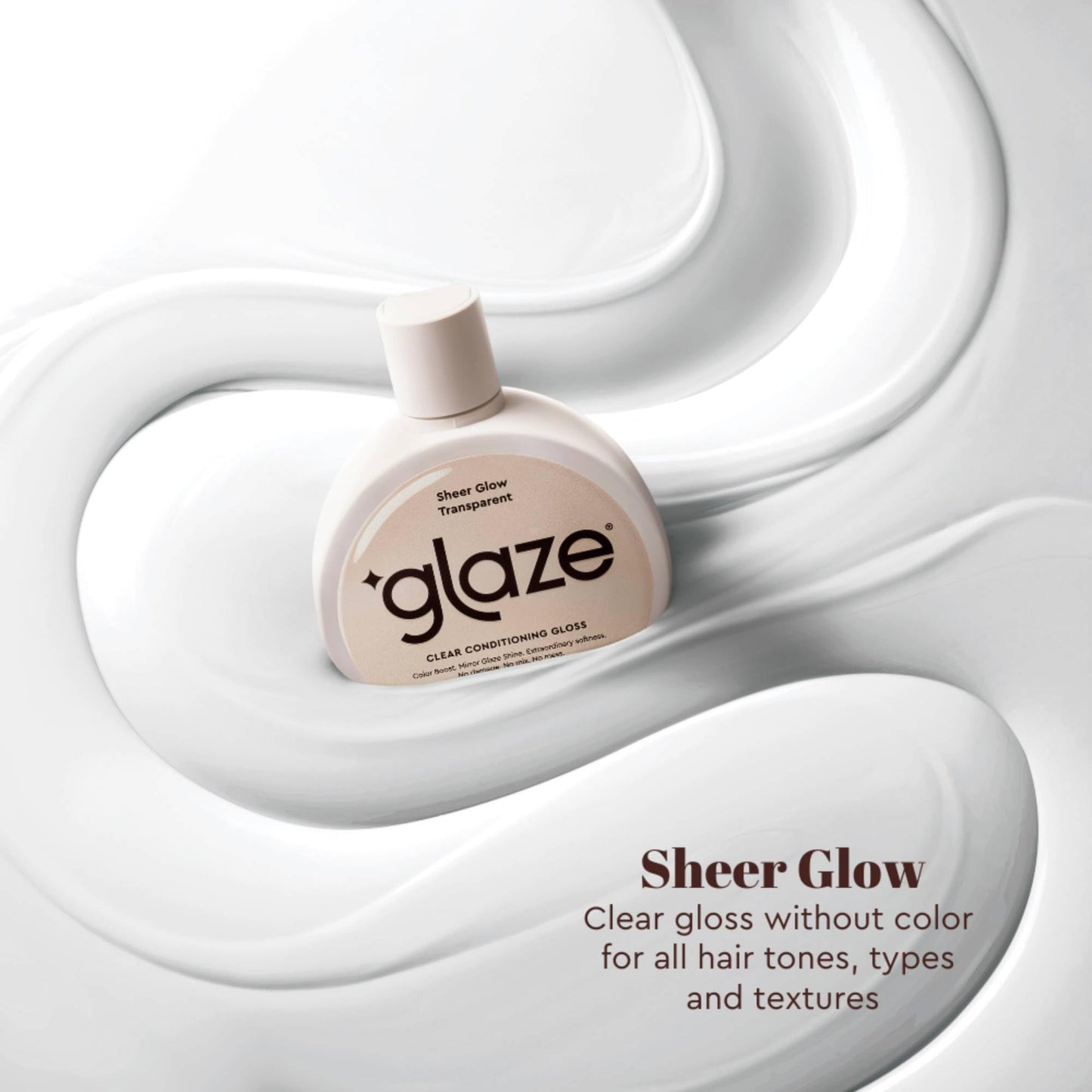 Glaze Sheer Glow Transparent Clear Conditioning Copper Crush Gloss, 6.4fl oz (2-3 Treatments) - Award-Winning Conditioning Semi-Permanent Hair Color