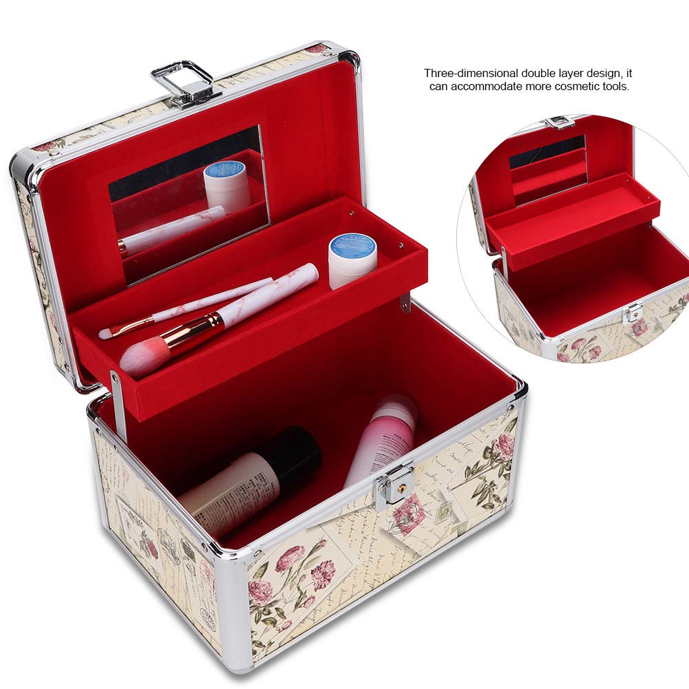 YUYTE Case Makeup Case Makeup Storage Case Makeup Organizer Case Empty Storage case, portable storage box for makeup artist/beautician