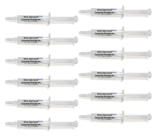 White Teeth Global 12 Syringes (3ml) 22%, 35% or 44% Carbamide Peroxide Teeth whitening Gel (35%)