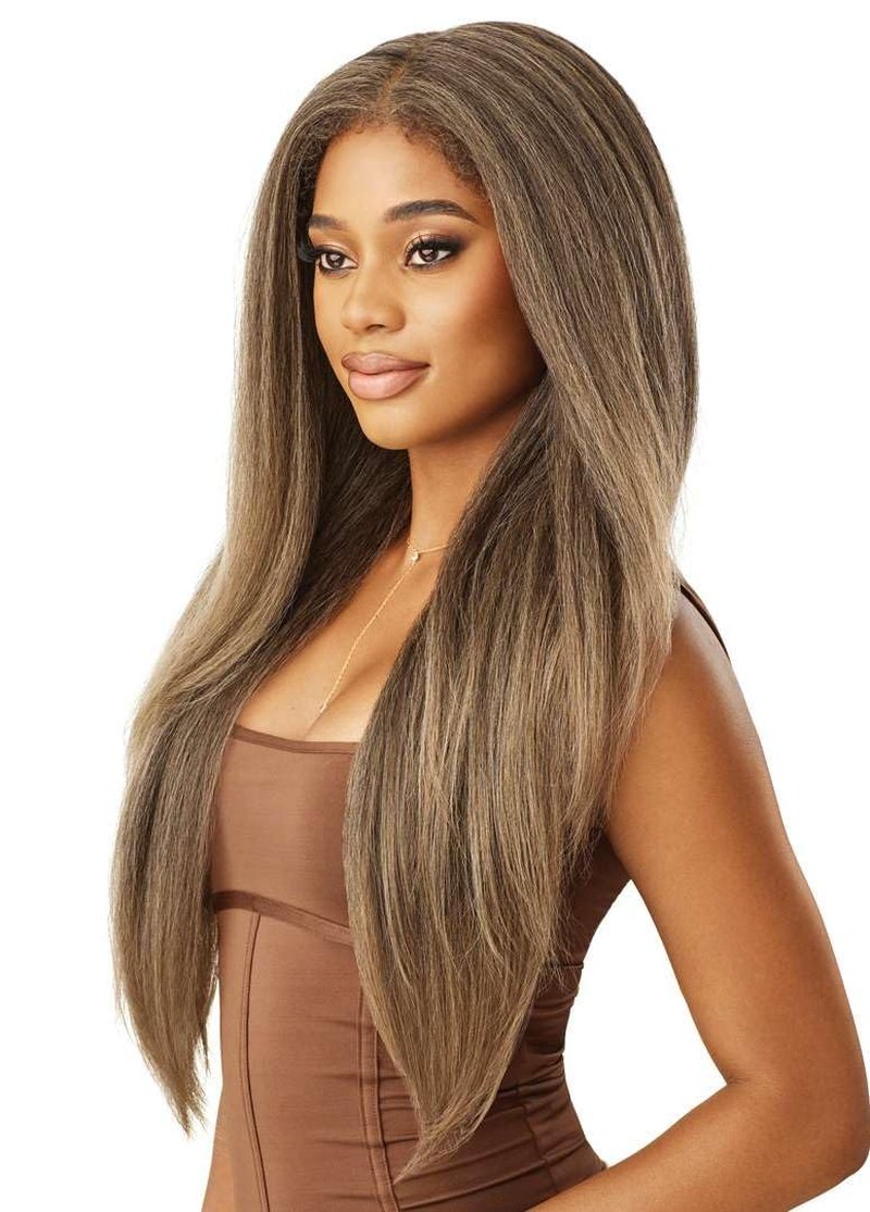 Outre Melted Hairline - Kinky Soft Edges - Kinky Soft 1 (ASH BROWN MELT)