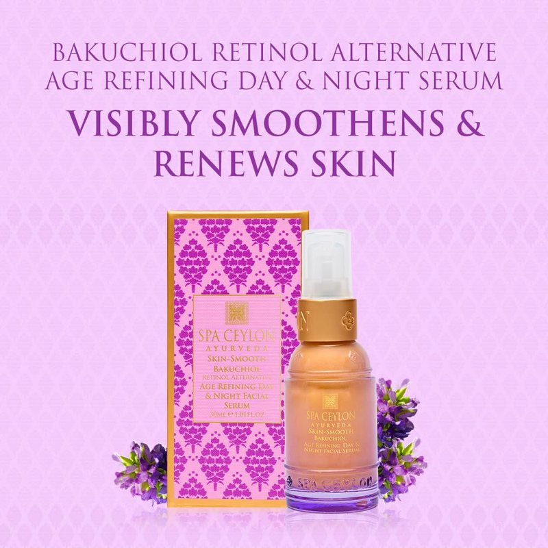 Bakuchiol Age Refining Facial Serum - Retinol Alternative with Hyaluronic Acid | Day & Night Use