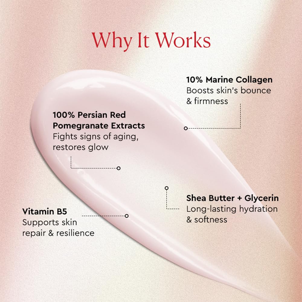 The Face Shop Pomegranate & Collagen Volume Lifting Eye Cream | Deep Revitalizing Cream for Elasticity, Firmness & Density | Anti-Aging Korean Moisturizer | Plump & Smoothen Your Skin, 3.38 Fl Oz