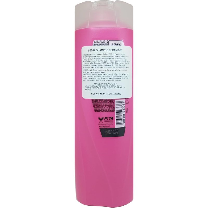 Sedal Ceramidas Shampoo - Nourishing Hair Care for Dry, Damaged Hair | 12 oz