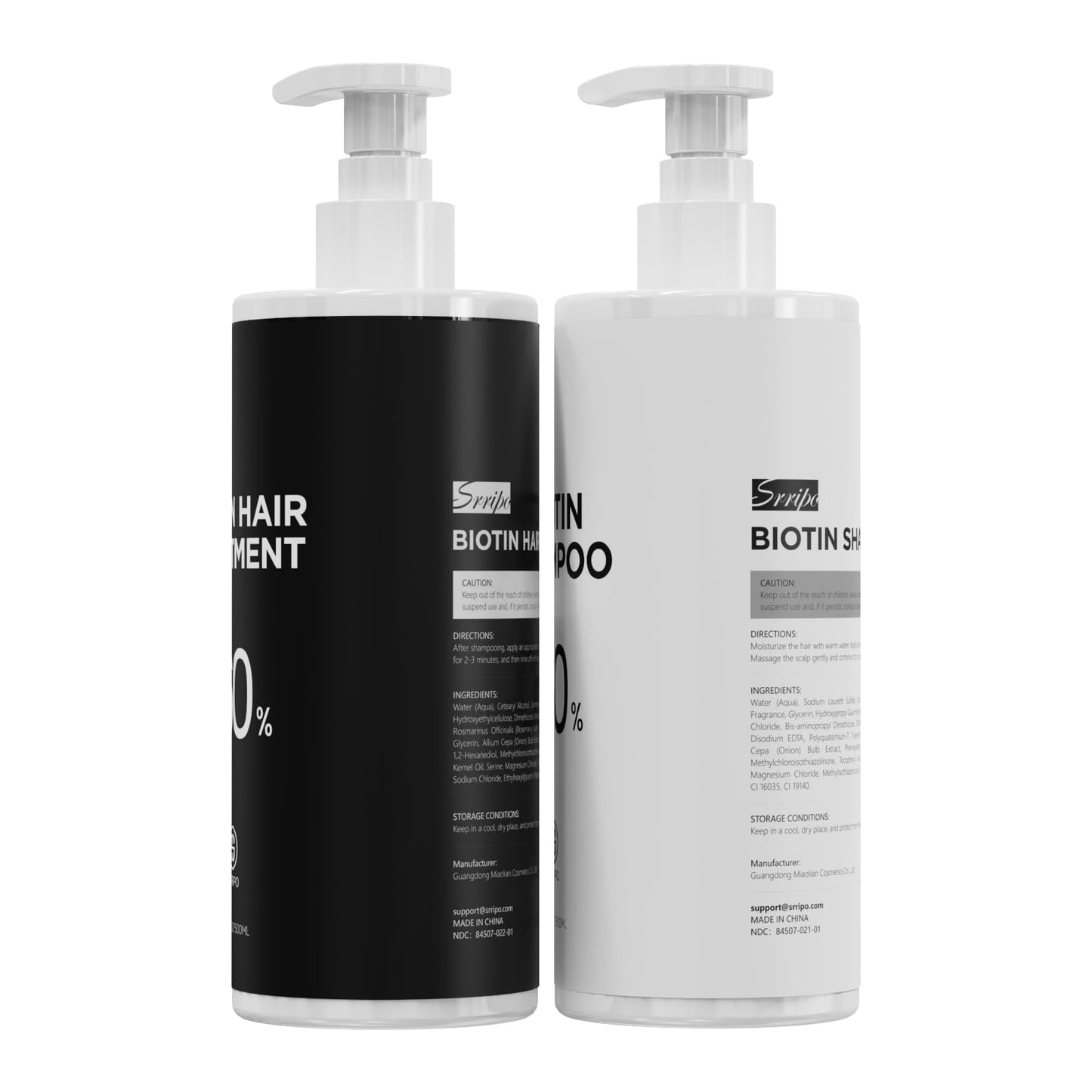 Dual Essence Hair Growth Shampoo and Conditioner Set with Biotin&Tripeptide, 3X Moisturizing Biotin Shampoo for Softer Shiner Hair, Anti-Loss Dandruff Routine Rosemary Shampoo for Men Women, 2x16.9oz