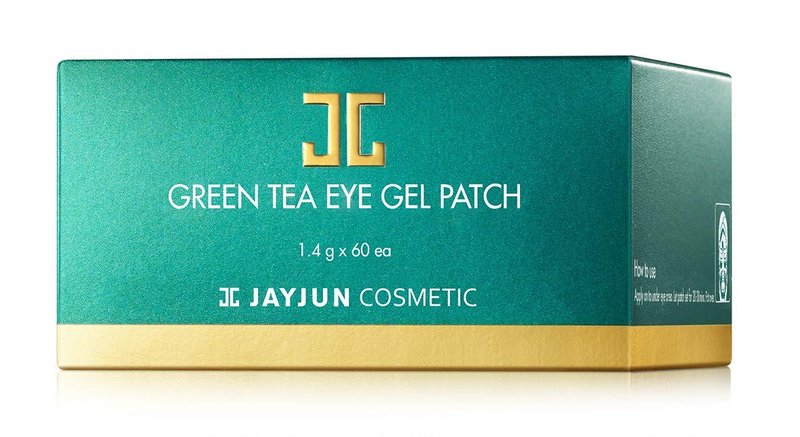 JAYJUN Green Tea Eye Gel Patches for Puffy Eyes, Hydrating & Cooling Under-Eye Care, 1.4g, 60 Patches