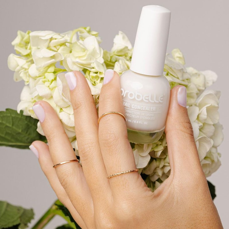 Probelle Illuminating Nail Concealer - Sheer Brightening Nail Polish for Yellowing Nails | Vegan, Gluten-Free, Moonlight Glow