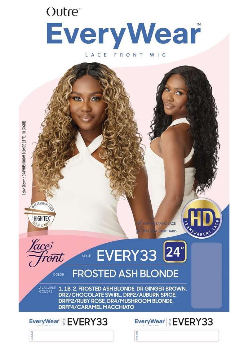 Outre Lace Front Wig - Everywear - Every33 (DR2/CHOCOLATE SWIRL)