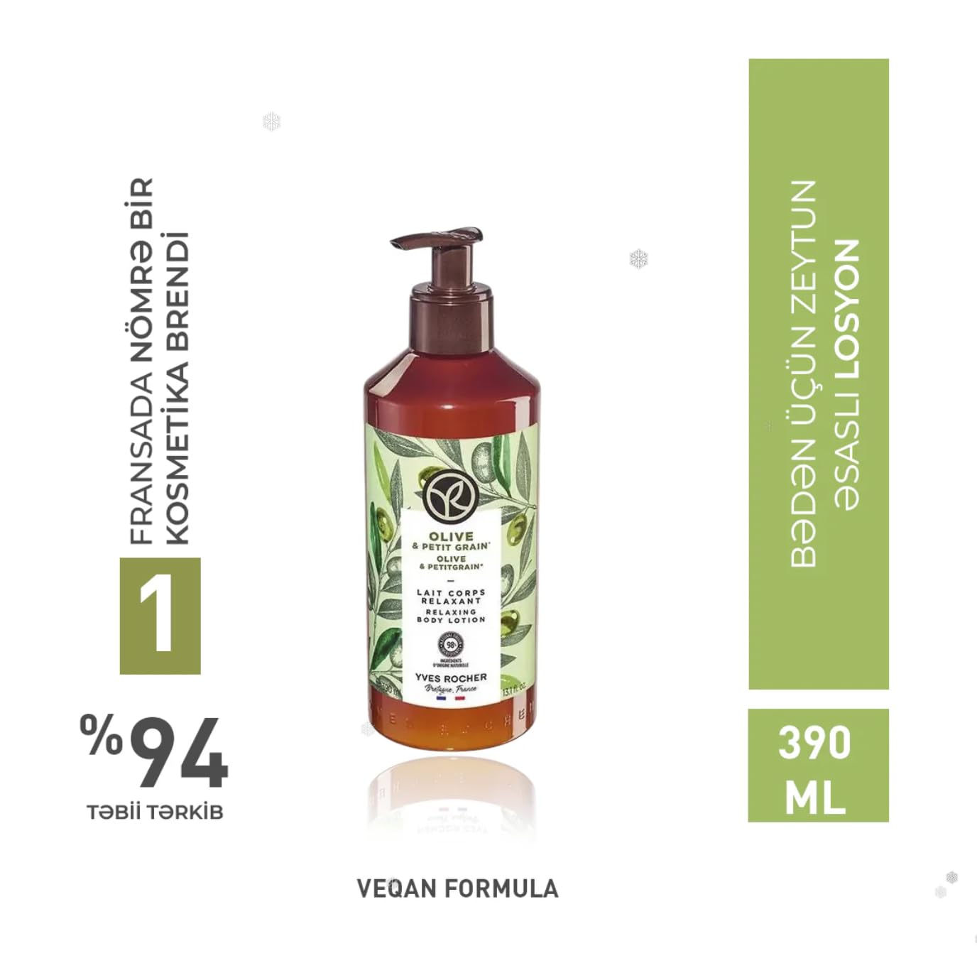 Yves Rocher Sensual Body Lotion Nourishing Moisturising - Olive Petitgrain 390 ml./13.1 fl. oz.