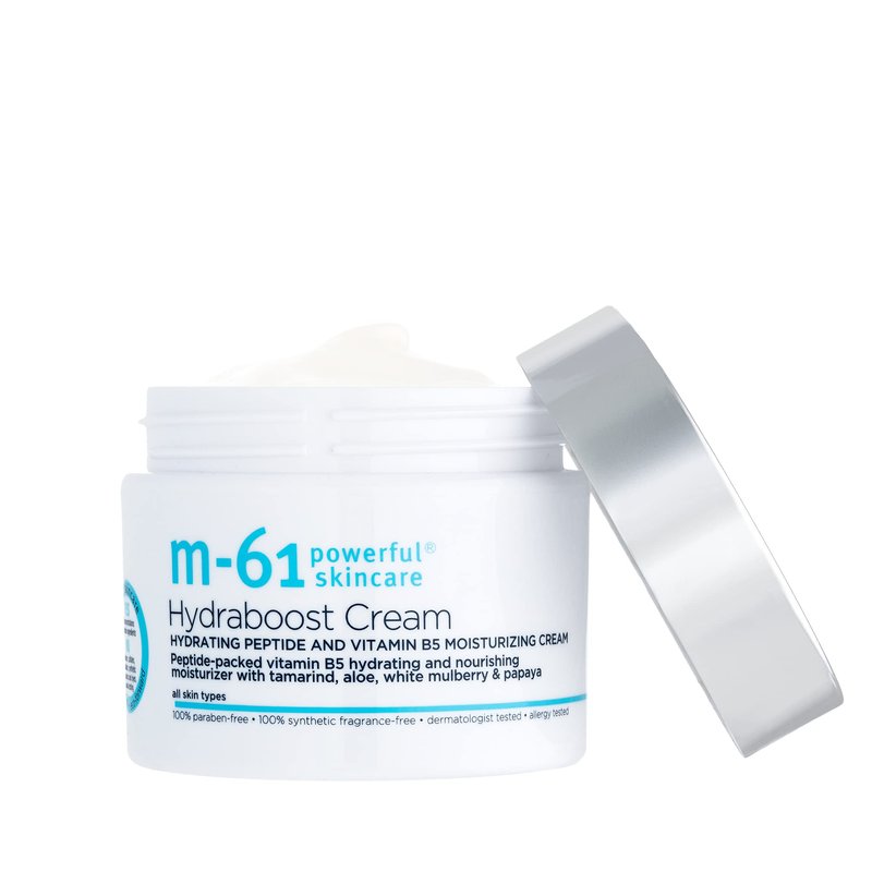 m-61 Hydraboost Cream - Ultra-Nourishing, Moisturizing Face Cream to Plump, Hydrate, Repair | Hyaluronic Acid, Peptides, Vitamins E & B5 | For All Skin Types | Made in USA - 1.7 Fl Oz