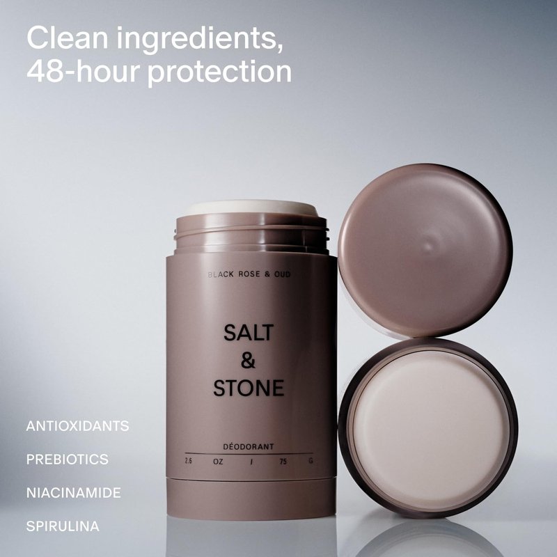 Salt & Stone Deodorant and Body Lotion - Black Rose & Oud Scent