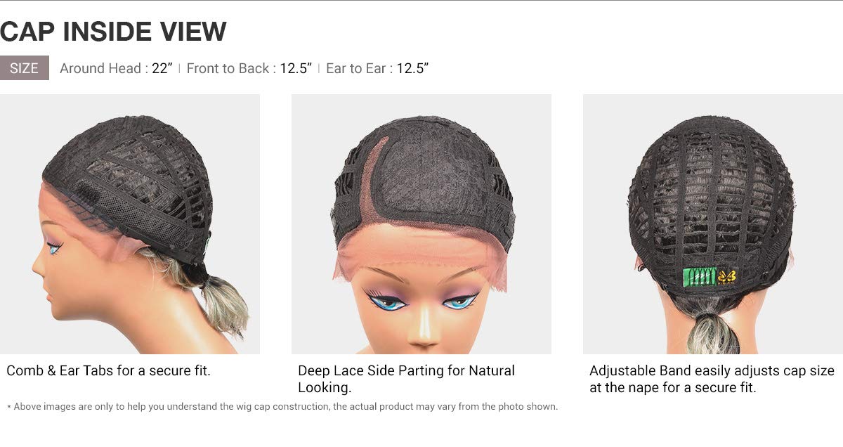 BOBBI BOSS LACE PART SYNTHETIC WIG MLF461 MAYAH (TD1B/RABO)