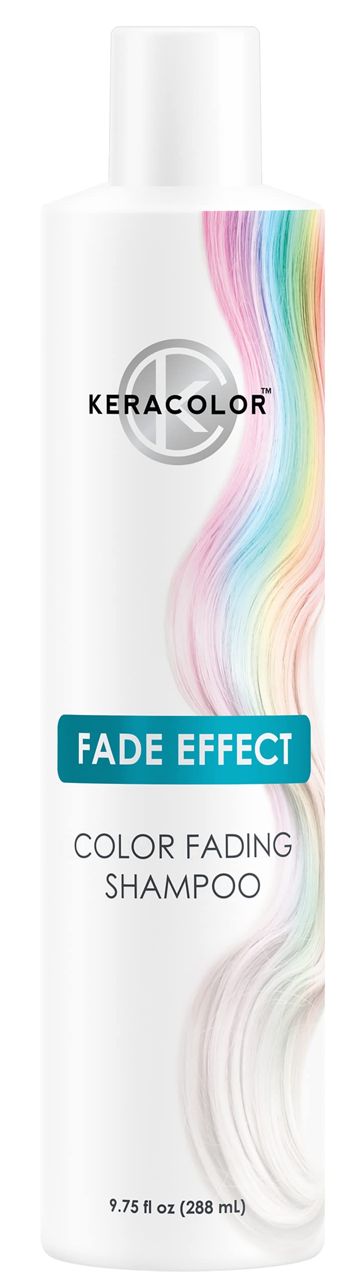 KERACOLOR Fade Effect Color Fading Shampoo, Semi-Permanent Dye, 9.75 Fl Oz