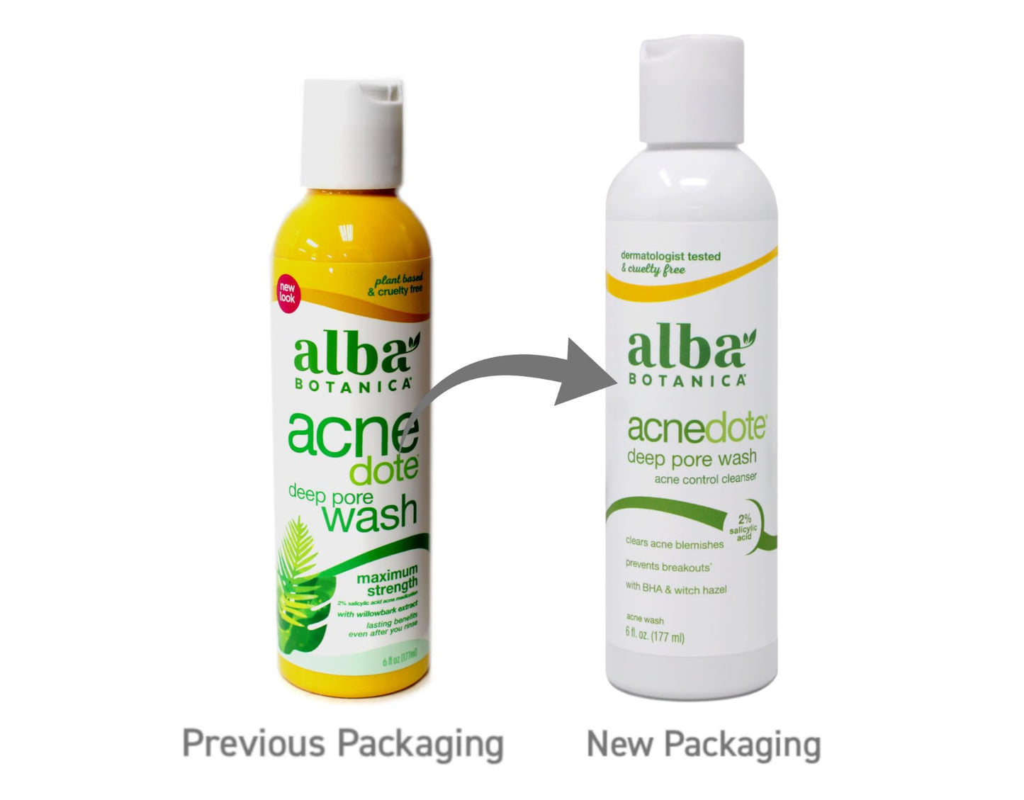 Alba Botanica Natural Acnedote Deep Pore Wash, 6 Ounce. (Pack of 2)
