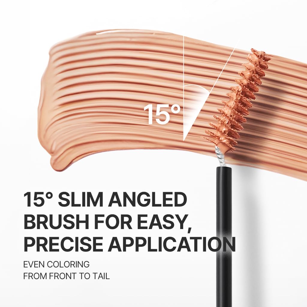 Espoir The Brow Color Fixing Cara #4 Fake Bleach | Easy Fixing without Clumping with Skinny Brush, Long-Lasting & Smudge-proof Eyebrow Mascara, Soft Mood Coloring Tinted Gel, Korean Makeup, 0.1 Fl Oz.