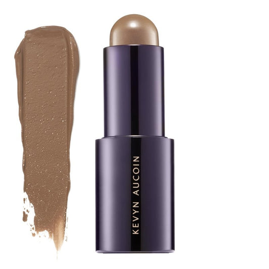 Kevyn Aucoin The Contrast Stick, Chiseled color (medium golden brown, warm undertone): A contour makeup crayon for adding angles, depth, structure and definition. All-day pigments. Made in Italy.
