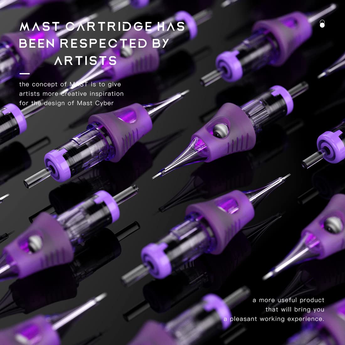 Mast Tattoo Cyber Tattoo Cartridges Needles Disposable 20 Tattoo Needles Round Liner Super Bugpin 1207RL
