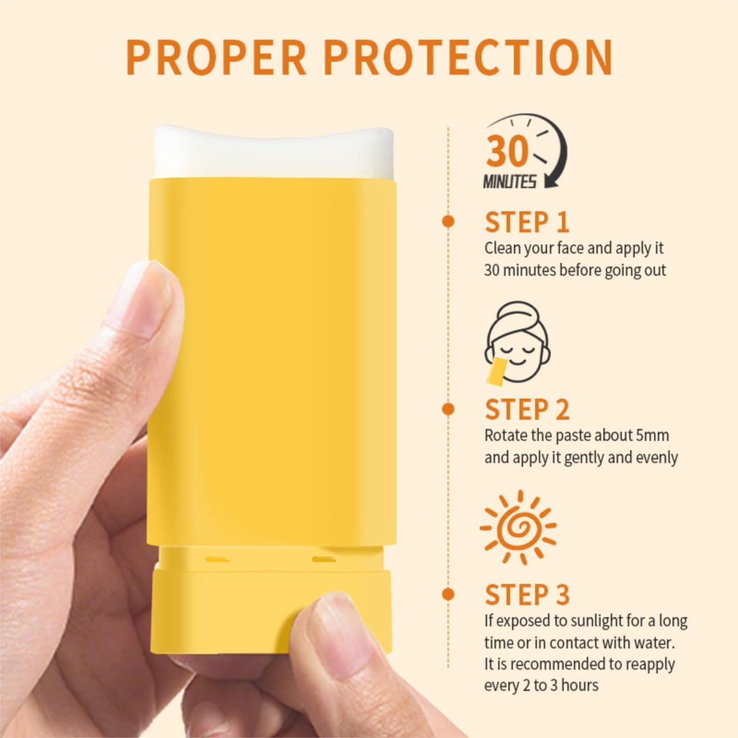 Eshioh Sunscreen SPF50+ PA+++, Sweat-Resistant, Fragrance-Free, No Whitening, Matte Finish, Portable, 19g #01