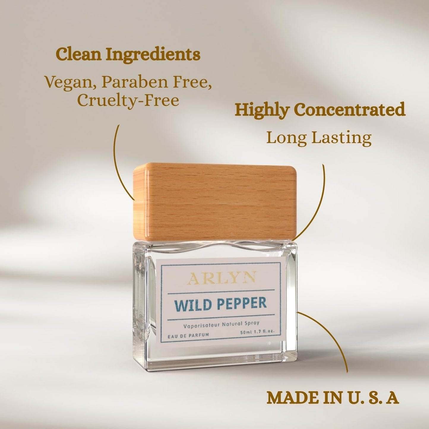 ARLYN Wild Pepper Eau De Parfum, Inspired By Di.oor Sau.vag Perfume for Men, Luxury Fragrance - Vegan, Cruelty-Free, and Eco-Conscious (1.7oz / 50ml)