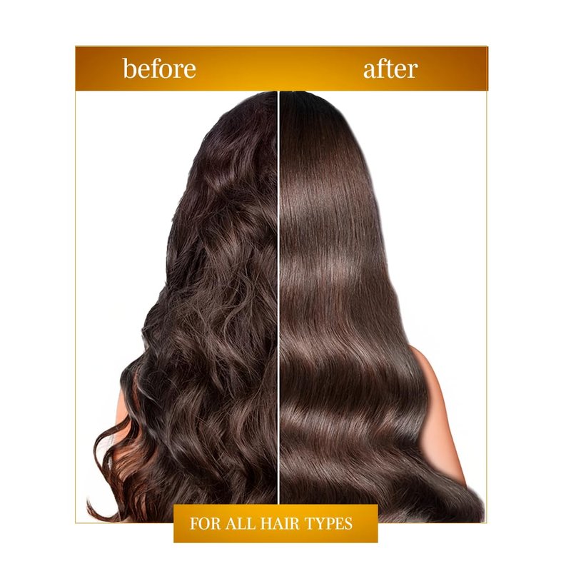 Expert Hair Gold Restorative Hyaluronic Acid Mask - Repair Damaged Hair, Combat Dryness & Frizz | 500g/17.6 Fl Oz
