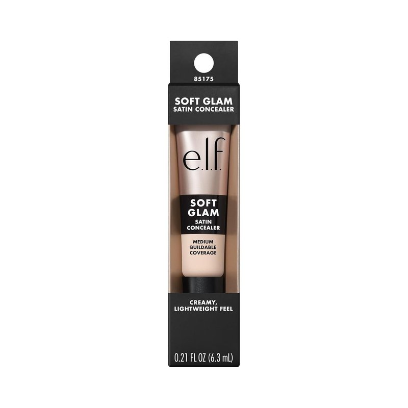 e.l.f. Soft Glam Satin Concealer - Medium Coverage for Blemishes & Under-Eye | Crease-Resistant, Vegan, 10 Fair Cool