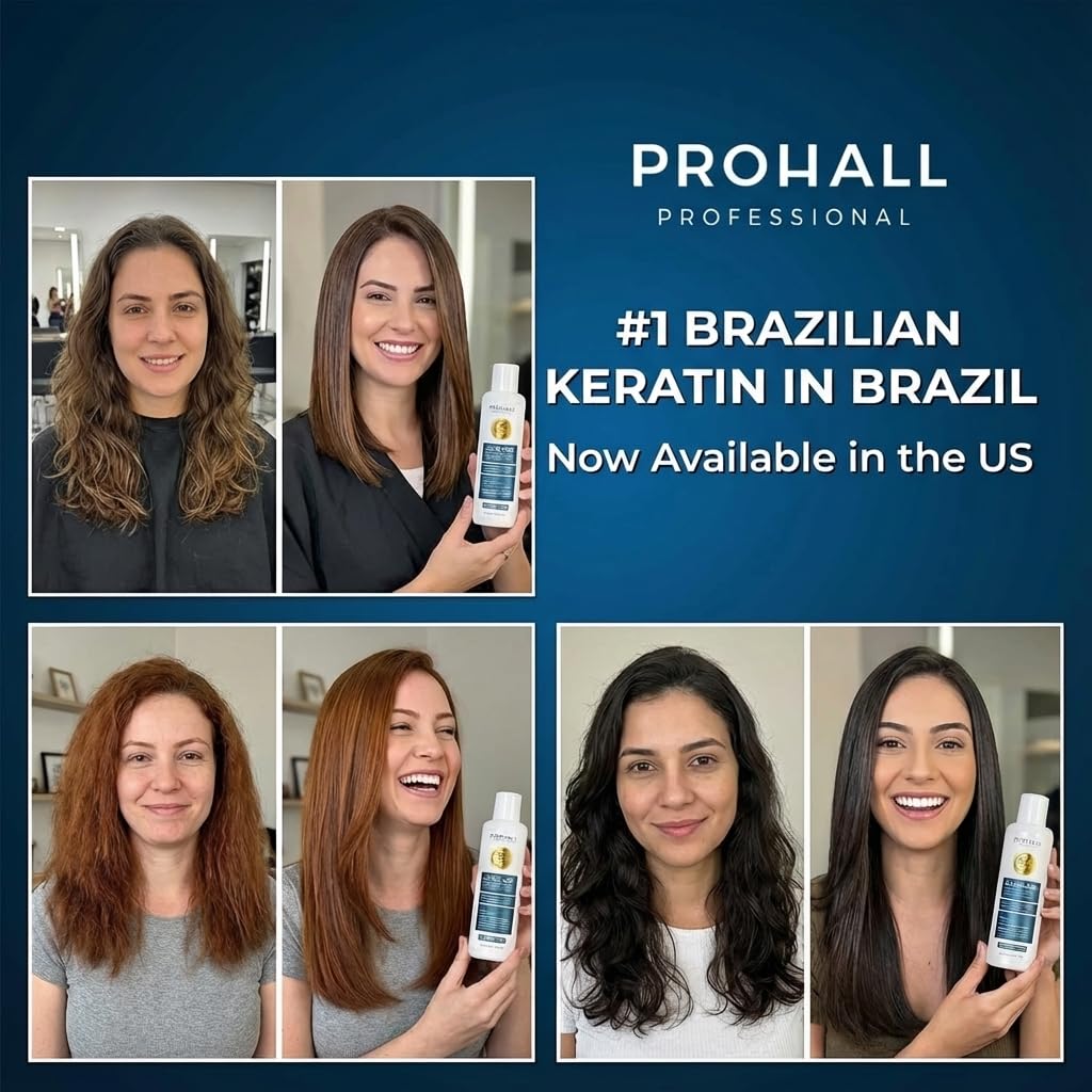 Brazilian Keratin Treatment Blowout Complex-PROHALL SELECT ONE 10.1oz/300ml-Formaldehyde Free Keratin Hair Treatment -Queratina Brasileña Keratina Para Alisar el Pelo Sin Formol