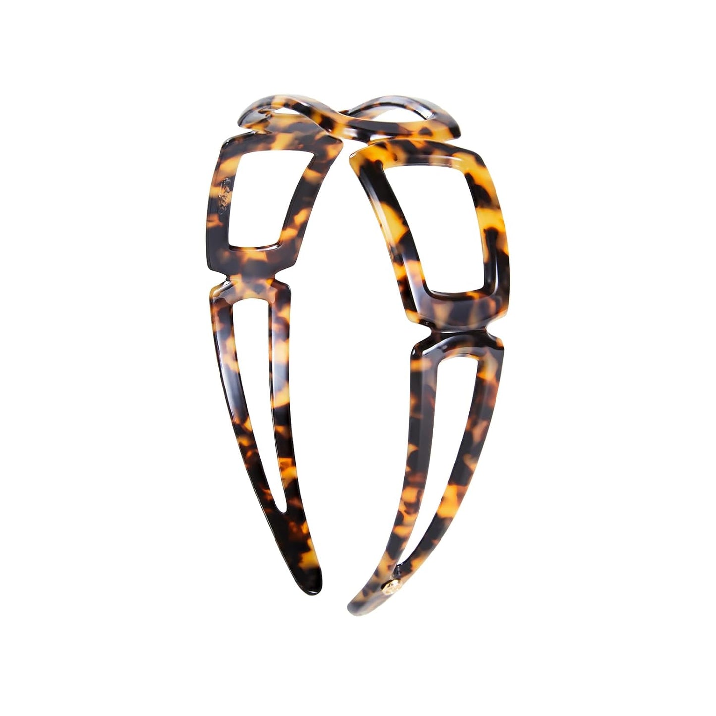 Evita Peroni Tortoise Shell Headband for Women - Non-Slip Comfortable Acetate Hairband | Fashion Accessory
