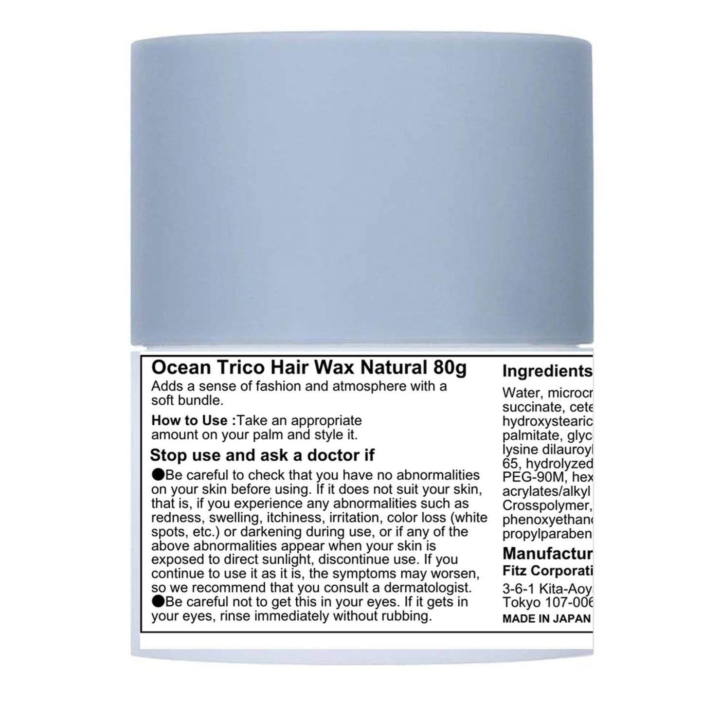 Ocean Trico Hair Wax 80g - Natural