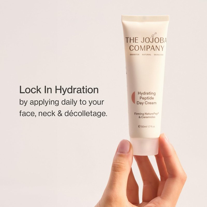 The Jojoba Company Hydrating Day Cream – Anti-Aging Face Moisturizer for Dry, Oily & Sensitive Skin – Natural Skincare with Jojoba Oil – Fast-Absorbing, Nourishing Formula – 50ml