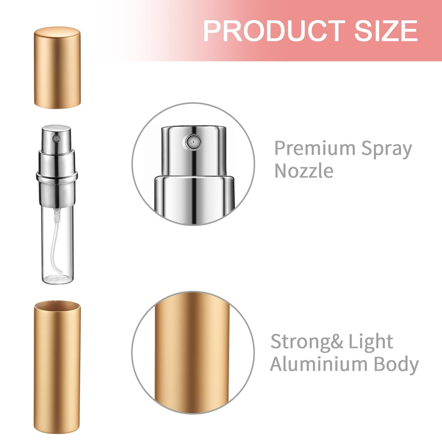 Tessco for you 35 Pack Mini Perfume Atomizer Bottles, 10ml Refillable Spray Bottles with Transfer Pumps, Portable Empty Sprayers for Travel, DIY Perfume Making, Women and Men