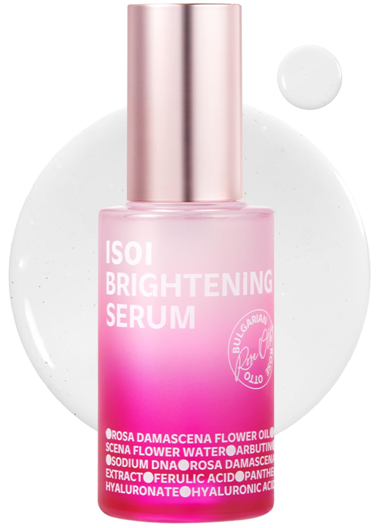ISOI Rose PDRN Serum with Bulgarian Rose Oil, Radiance Face Serum