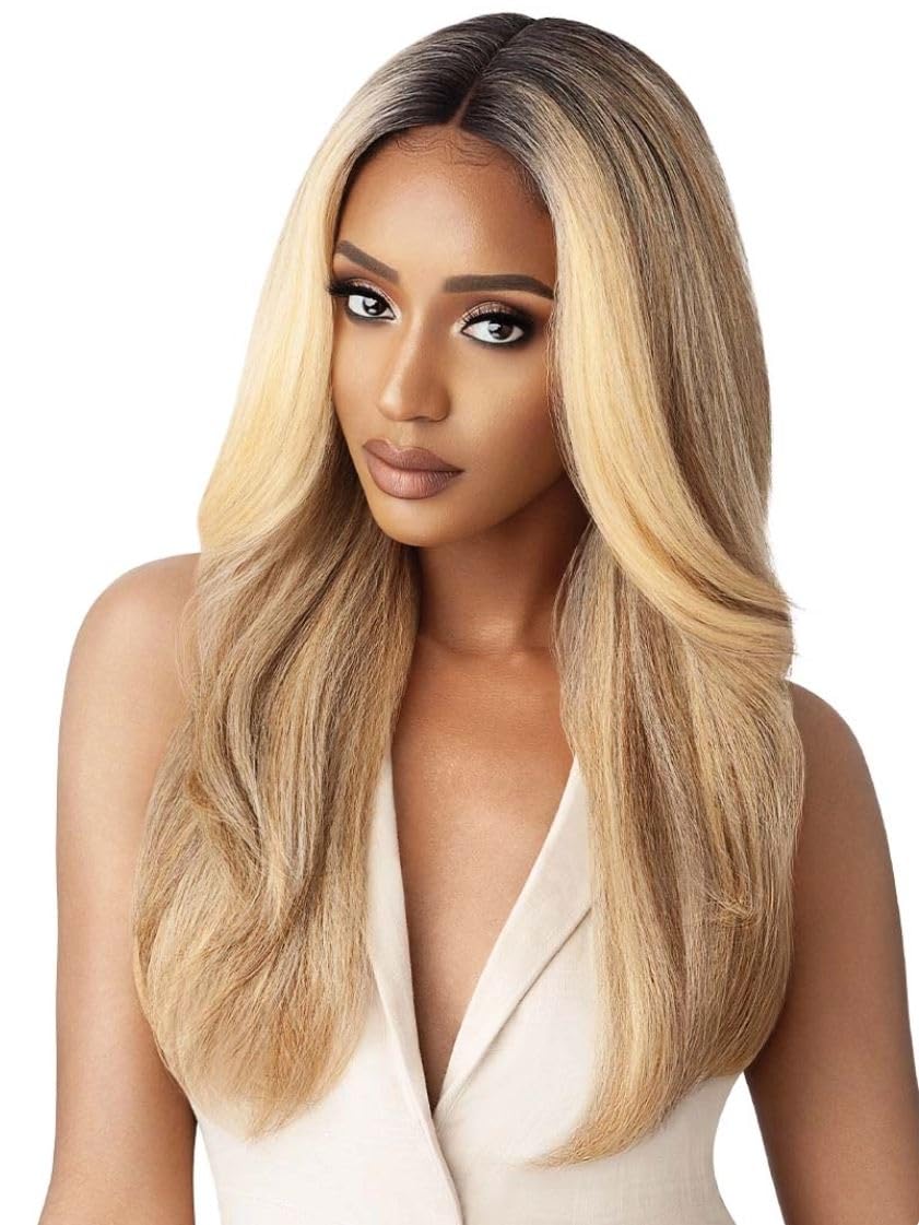 Outre Synthetic Lace Front Wig (Soft & Natural) - NEESHA 203 (Color:1B Off Black)