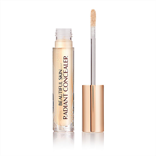 Charlotte Tilbury Beautiful Skin Concealer - Under Eye Concealer & Color Corrector for Dark Circles - Hydrating, Medium-Buildable Coverage with a Radiant, Natural-Looking Finish