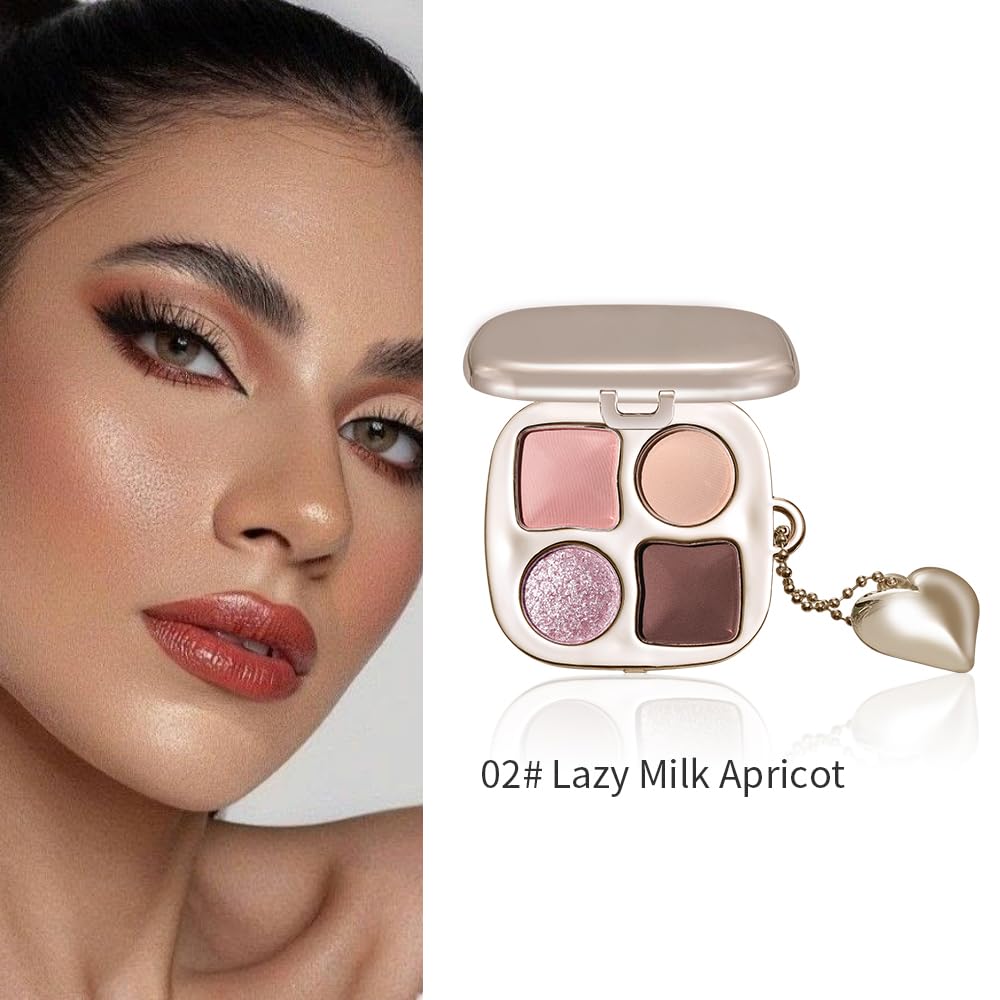 Multi-Finish Eyeshadow Palette - Matte, Shimmer & Metallic | Silky Smooth, Long-Lasting Blendable Shadows