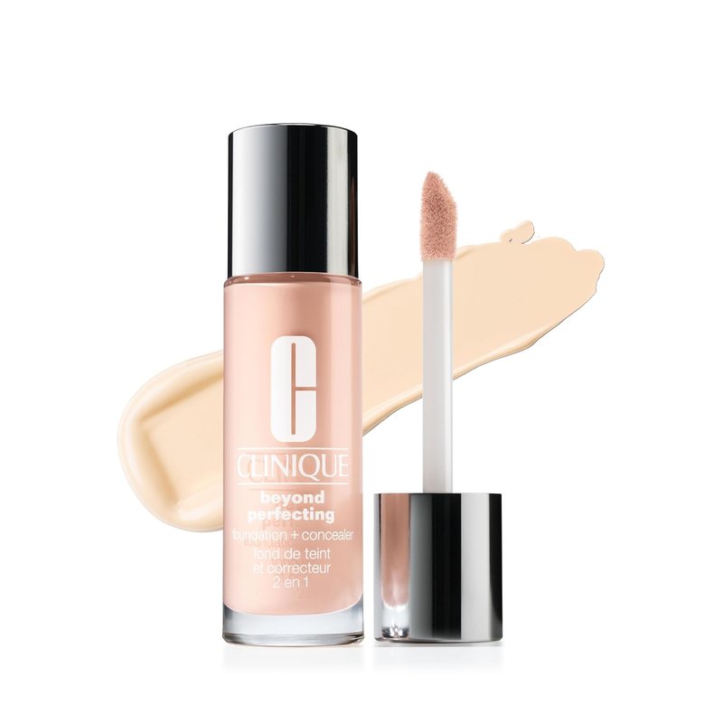 Clinique Beyond Perfecting Liquid Foundation & Concealer - Full Coverage for All Skin Types | Natural Matte Finish