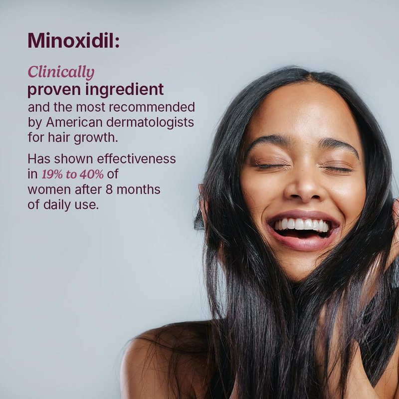 Santo Remedio Women’s Hair Regrowth Treatment, Helps Stimulate Hair Growth and Reduce Hair Loss, Contains 2% Minoxidil, Clinically Proven Ingredient, Fragrance Free (1-Month Supply)