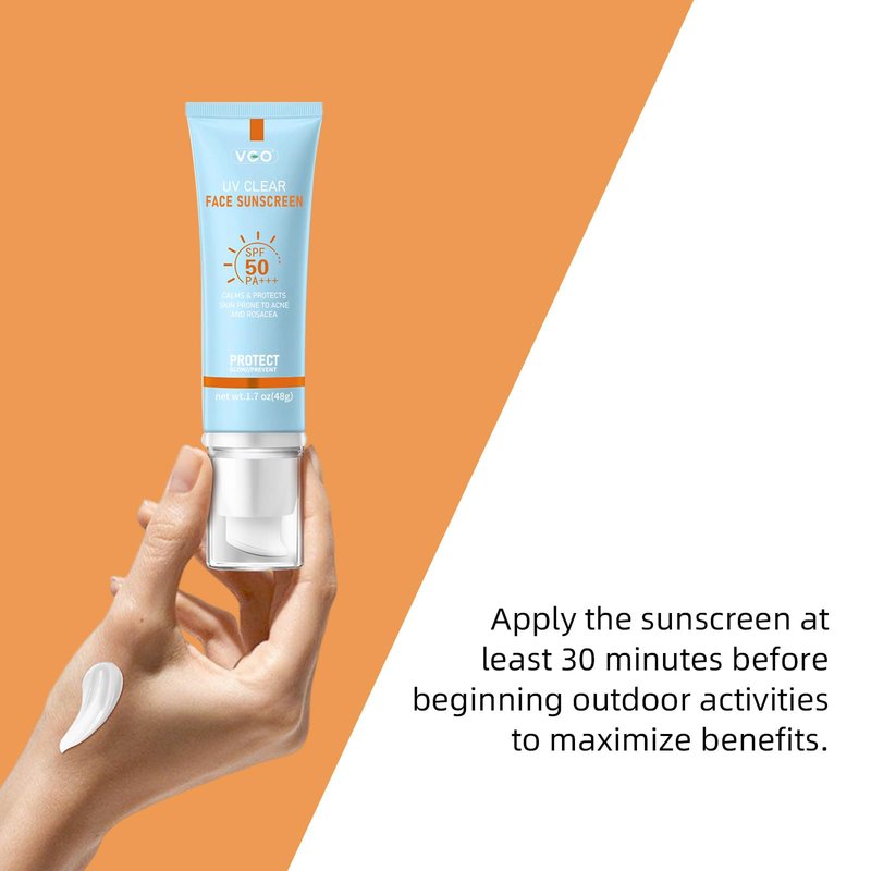 VGO Tinted Sunscreen SPF 50, Hydrating Sun Essence 50ml / 1.7oz - 2 Packs