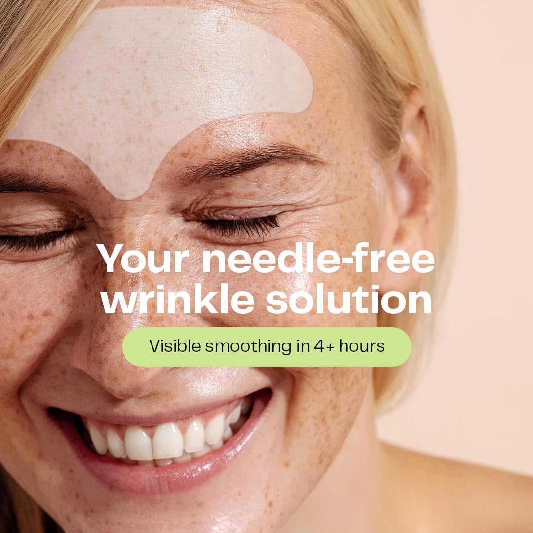 Morrow Beauty Peptide Wrinkle Patches – Overnight Anti-Aging Treatment for Forehead, Crow’s Feet, Elevens & Smile Lines