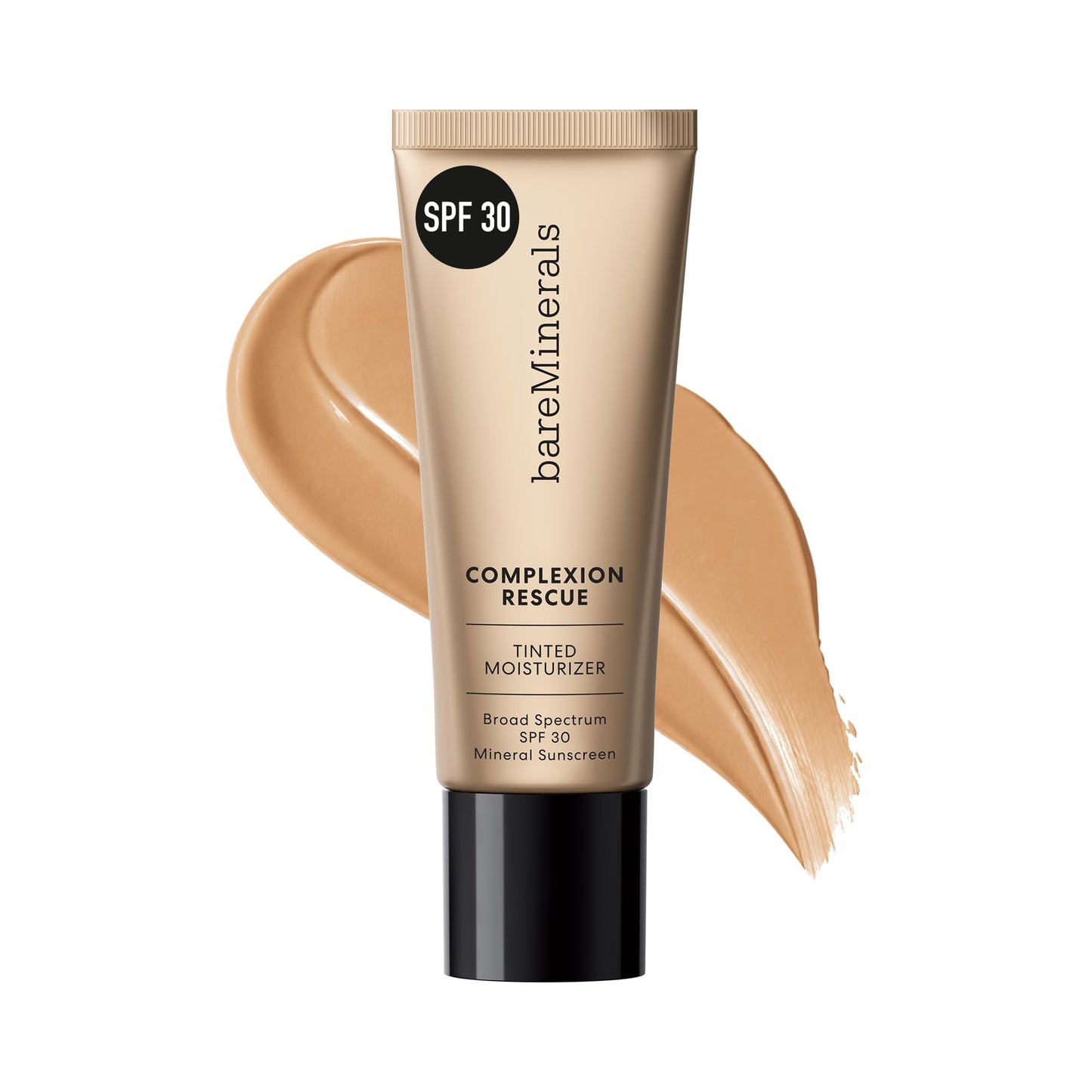 bareMinerals Complexion Rescue Tinted Moisturizer SPF 30 - Tinted Mineral Sunscreen for Face with Hyaluronic Acid + Squalane - 24HR Hydrating, Dewy Hydrating Skin Tint - Dune 7.5 (1.18 oz)
