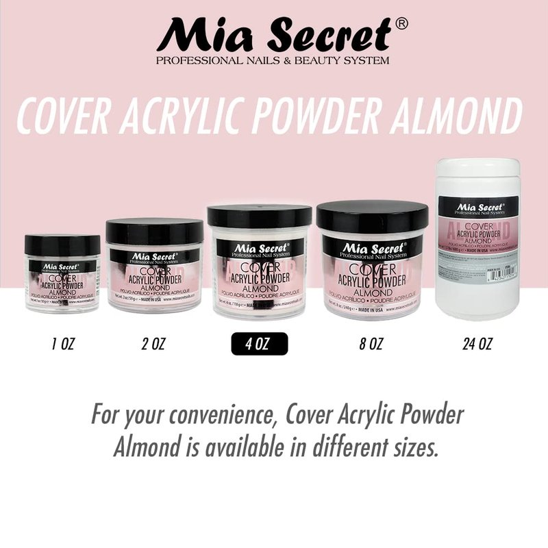 Mia Secret Acrylic Powder Cover Almond 4 oz.