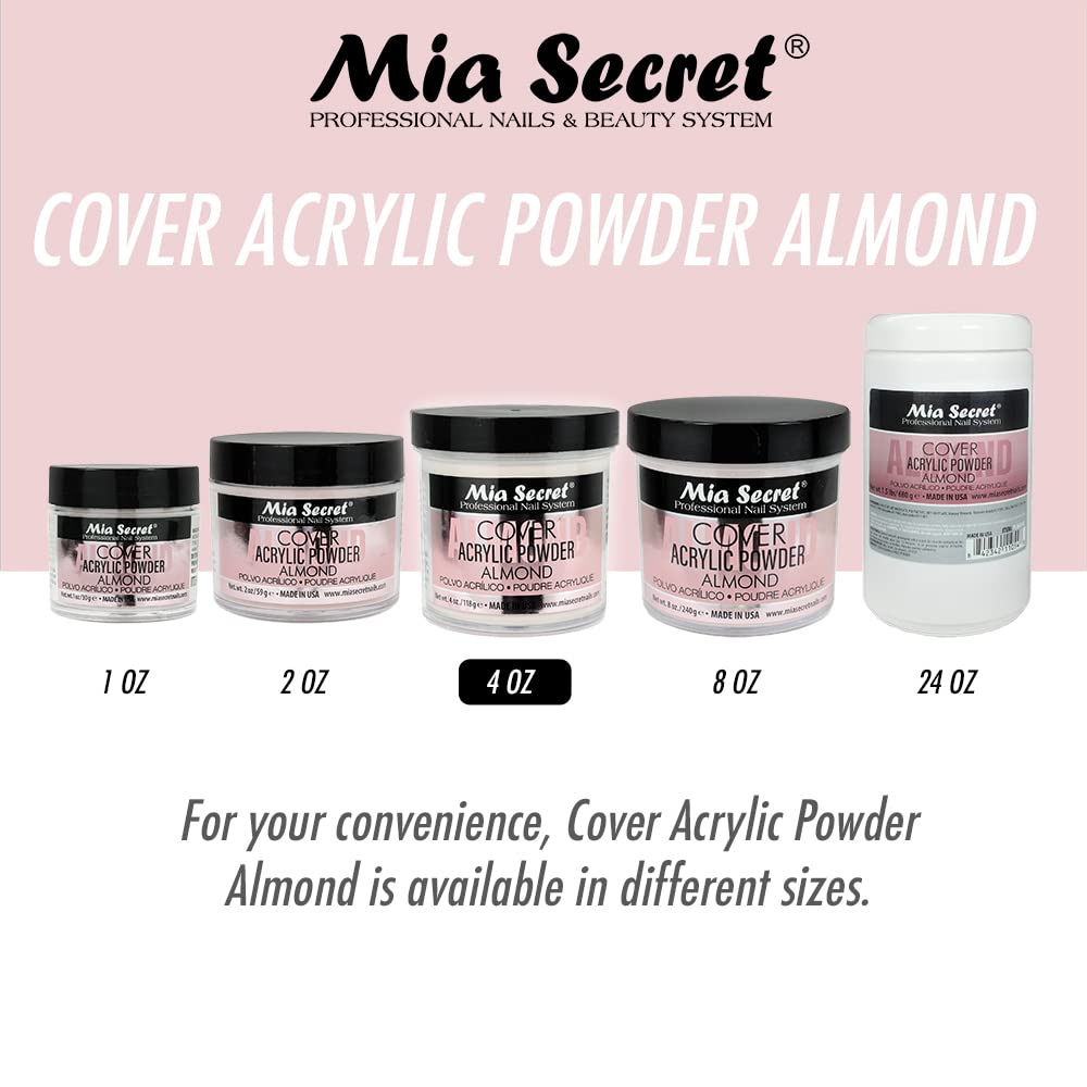 Mia Secret Acrylic Powder Cover Almond 4 oz.