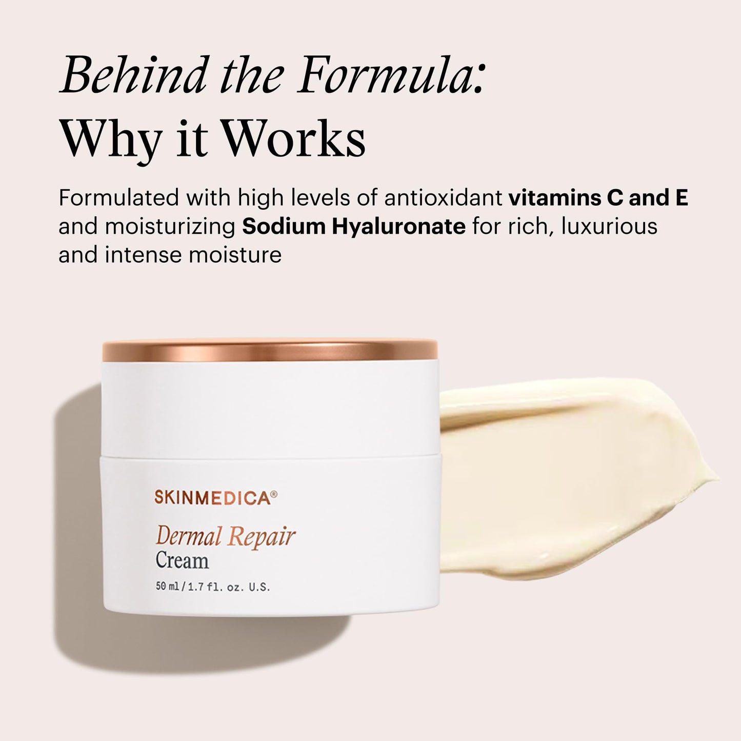 SkinMedica Dermal Repair Cream - Hydrating, Ultra Rich Face Moisturizer. Infused with High Levels of Antioxidants including Vitamin C + Vitamin E, NEW PACKAGING, 1.7 Oz
