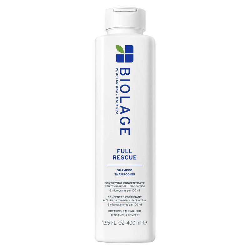Biolage Full Rescue Shampoo - Fortifies & Strengthens for Stronger Hair, Longer Lengths in 4 weeks*, Instantly Fuller-Looking Hair, Rosemary Oil & Niacinamide, Vegan & Cruelty-Free, 13.5 FL Oz