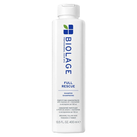 Biolage Full Rescue Shampoo - Fortifies & Strengthens for Stronger Hair, Longer Lengths in 4 weeks*, Instantly Fuller-Looking Hair, Rosemary Oil & Niacinamide, Vegan & Cruelty-Free, 13.5 FL Oz