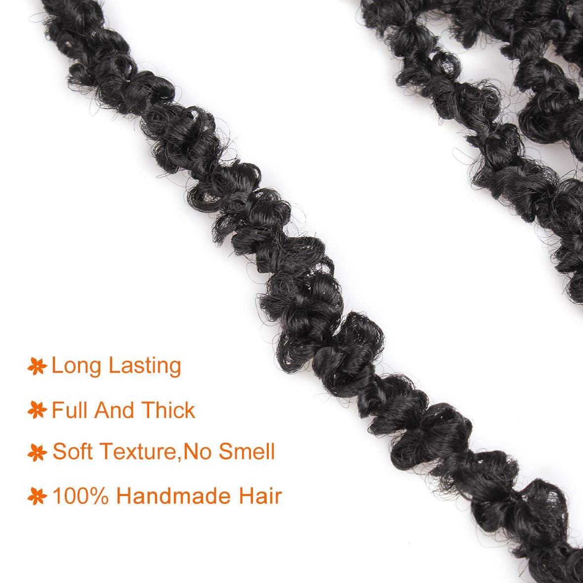 ZRQ Butterfly Locs Crochet Hair Short 6 Packs Black Crochet Bob Hair 12 Inch Messy Distressed Faux Locs Crochet Braids Pre-twisted Soft Locs Hair for Women #1B