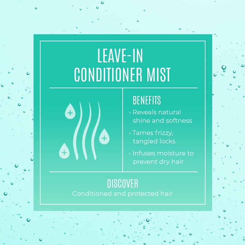 Malibu C Leave-In Conditioner Mist - Moisturizing Heat Protectant for All Hair Types | 9 oz, Hard Water Wellness Remedy