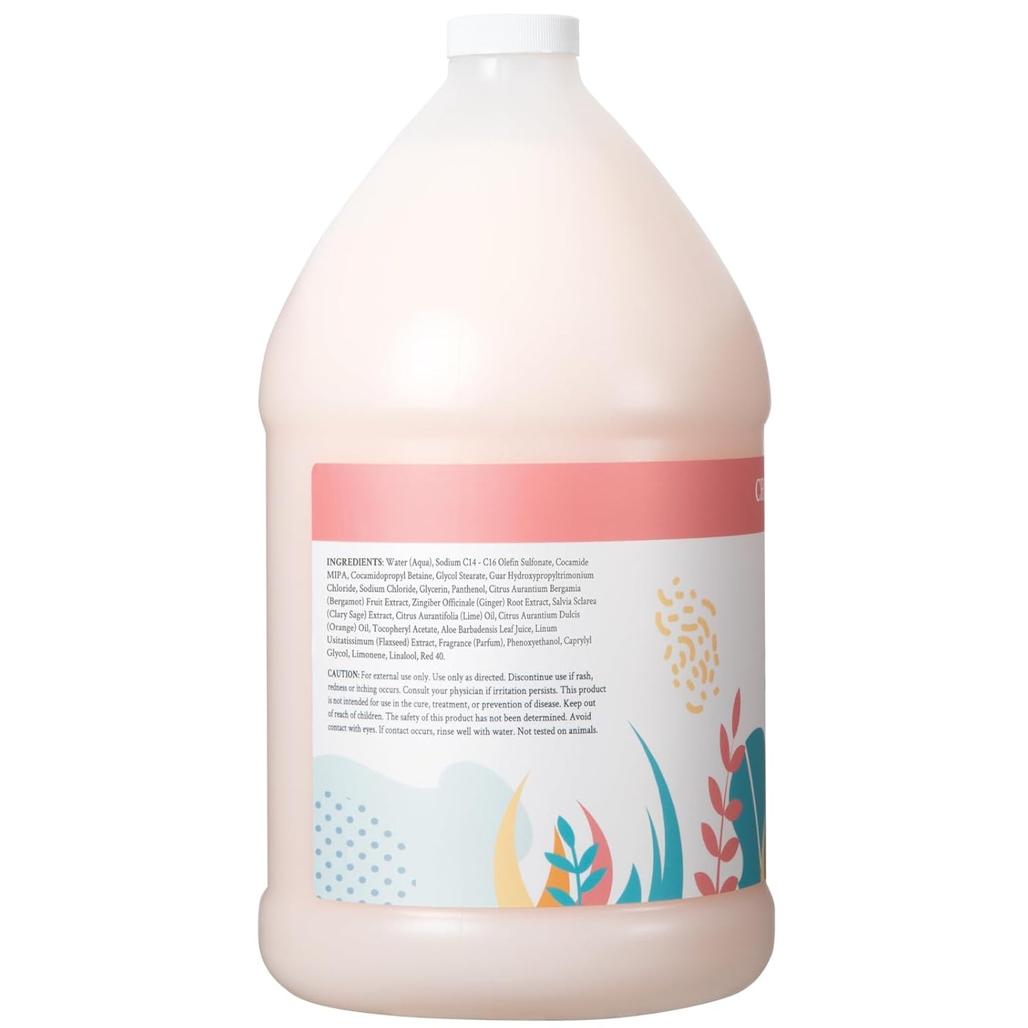 Ginger Lily Farms Moisturizing Shampoo - Vegan Citrus Blend | 1 Gallon Refill for All Hair Types