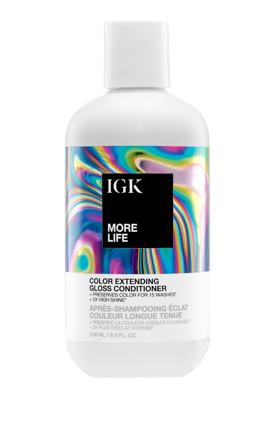 IGK MORE LIFE Color Extending Conditioner - Boost Gloss & Softness | Protects Color-Treated Hair from Fade