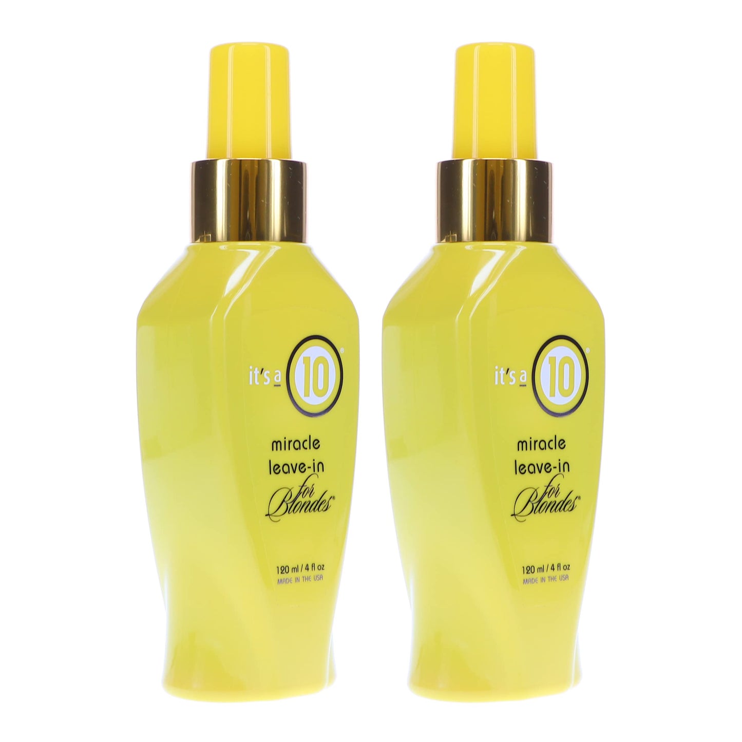 ITS A 10 by It's a 10 MIRACLE LEAVE IN PRODUCT FOR BLONDES 4 OZ (Package Of 2)