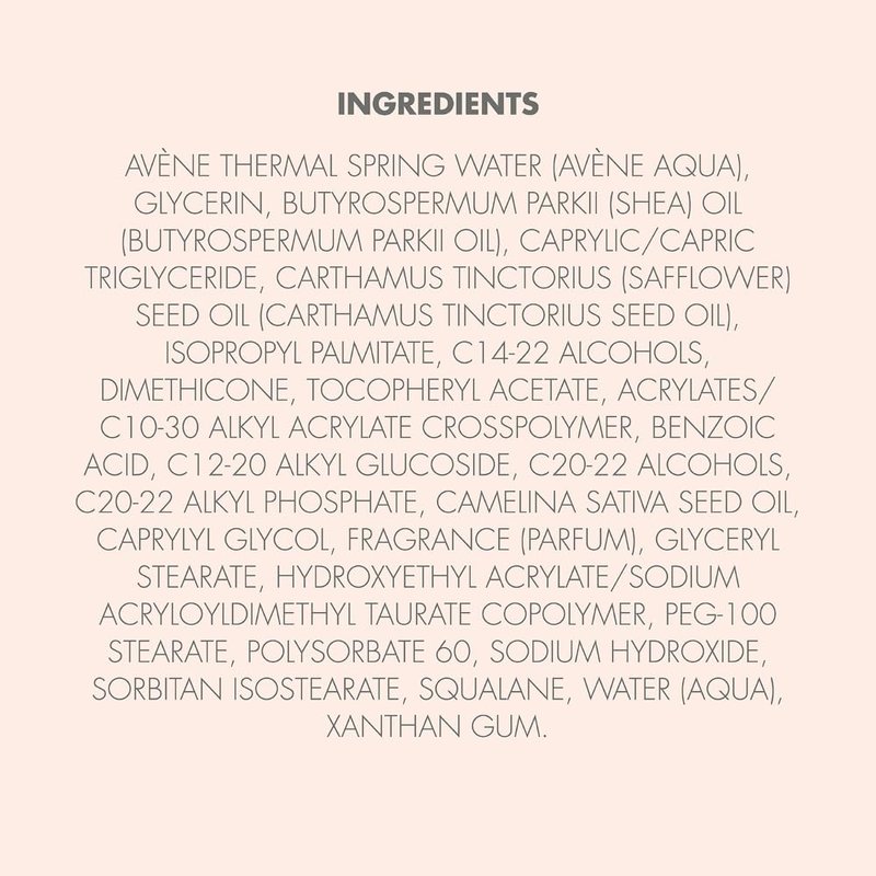 Avène Moisturizing Melt-in Balm, Shea Oil Body Butter, Non-Greasy, Non-Sticky, Quick Absorbing, 8.4 Oz