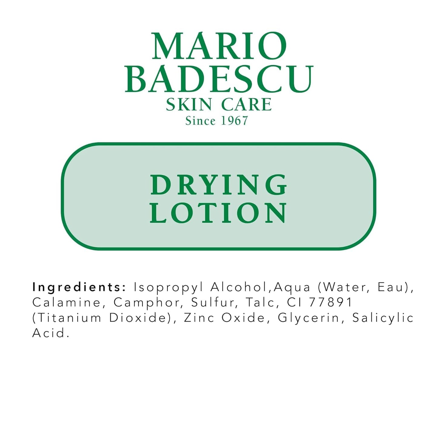 Mario Badescu Drying Lotion - Blemish Spot Treatment with Salicylic Acid & Sulfur | Pore Minimizer for All Skin Types